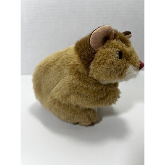 Folktail HAMSTER Plush 7” HAND PUPPET by Folkmanis Pretend Play & Story Time - Picture 3 of 7